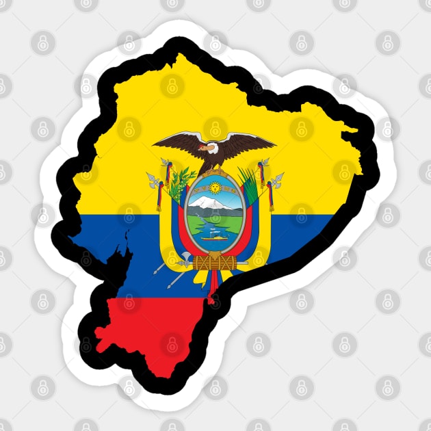 Ecuador Flag Map Sticker by Historia